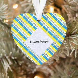 Adorno Ucrania: La bandera ucraniana enloqueció la person