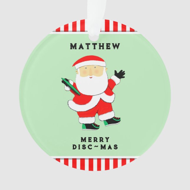 Adorno Ultimate Frisbee Holiday Gift (Anverso)