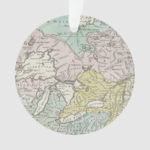 Adorno Un mapa exacto de Canadá, 1761