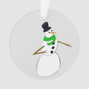 Adorno un muñeco de nieve