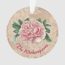 Adorno Un Peón Rosa con Encanto Rosa