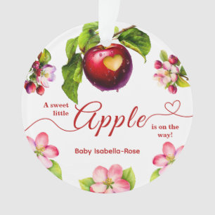 Adorno Una pequeña manzana está en camino Baby Shower d
