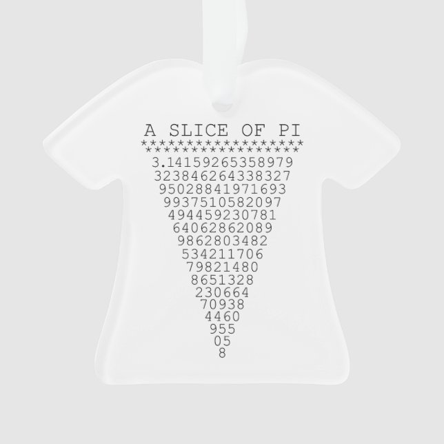 Adorno Una rebanada de Pi Gráfico (Anverso)