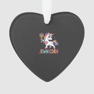 Adorno Unicornio de Hanukkah Dabbing Jewnicorn Chanukah J