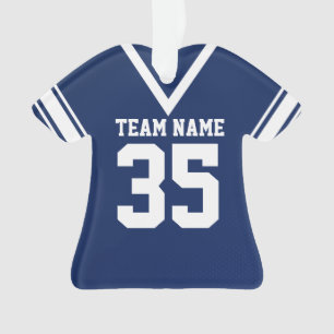 Adorno Uniforme azul oscuro de Jersey de fútbol