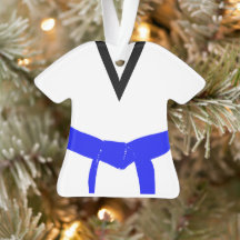 Uniforme de Cinturón azul de las artes marciales
