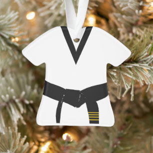 Adorno Uniforme de Cinturón Negro de 4º grado de artes ma