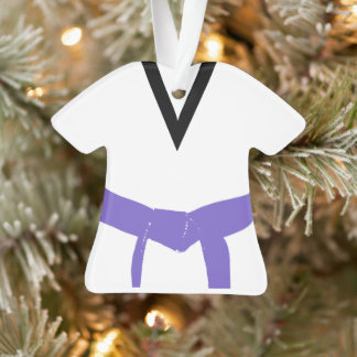 Adorno Uniforme de cinturón púrpura de artes marciales