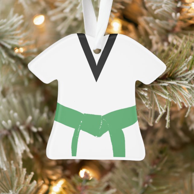 Adorno Uniforme del Cinturón Verde de las artes marciales (Árbol)