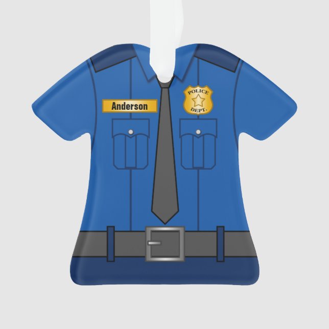 Adorno Uniforme del oficial de policía del azul real (Anverso)