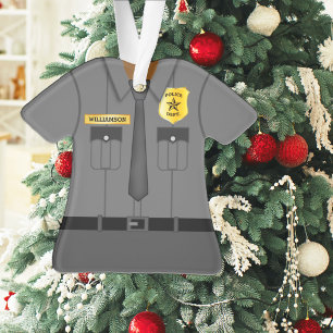 Adorno Uniforme gris de oficial de policía