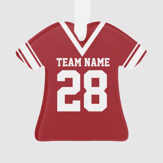 Adorno Uniforme Rojo de Jersey (Anverso)