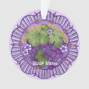 Adorno Uvas In Vino Veritas