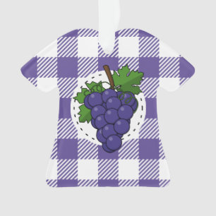 Adorno Uvas sobre la pasta de violeta blanca