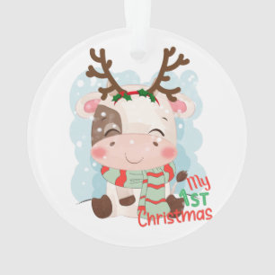 Adorno Vaca mis primeros Navidades