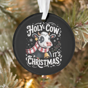 Adorno Vaca Sagrada Es Navidad Amante de las Vacas Divert