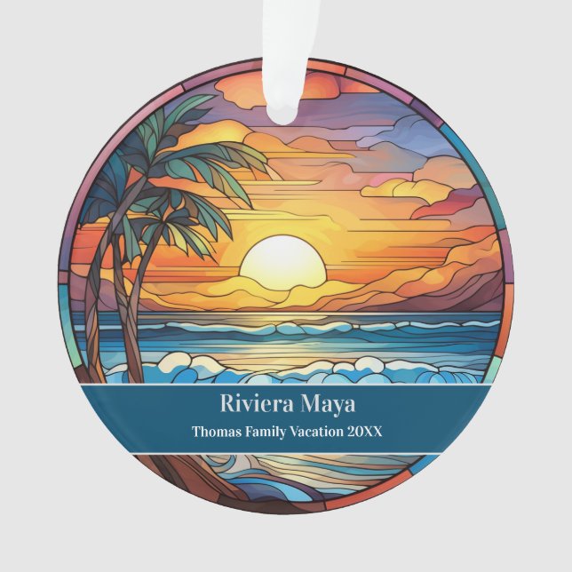 Adorno Vacaciones en Playa Riviera Maya (Anverso)