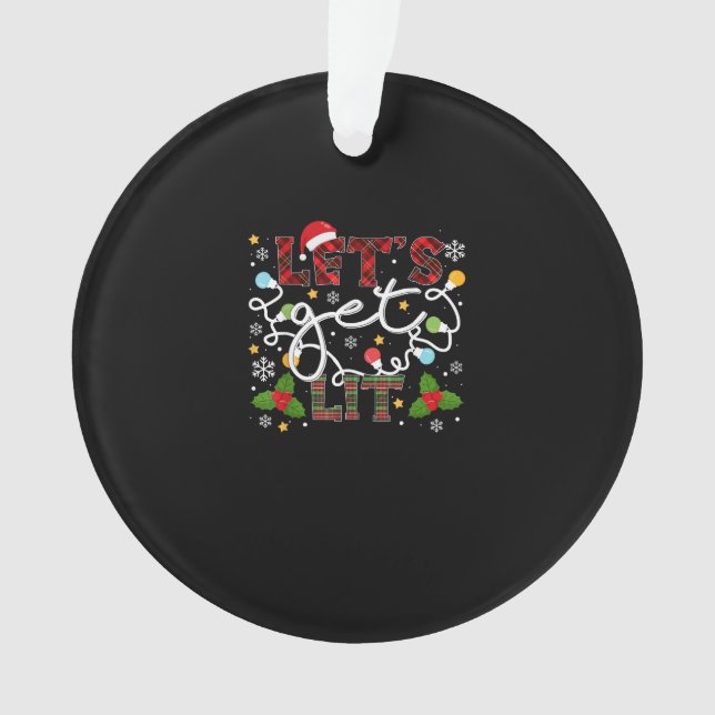 Adorno Vamos a beber luz de Santa Navidades (Anverso)