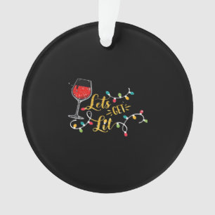 Adorno Vamos a conseguir gafas de vino ligero Navidades L