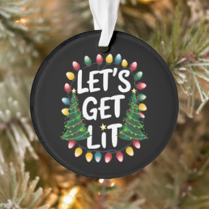 Adorno Vamos a Encendernos Divertidas Luces de Navidad Be