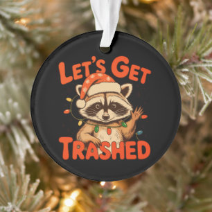 Adorno Vamos a tener un Navidad destrozada Mapache Feral