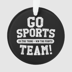 Adorno ¡Vamos Equipo Deportivo! Deportes divertidos