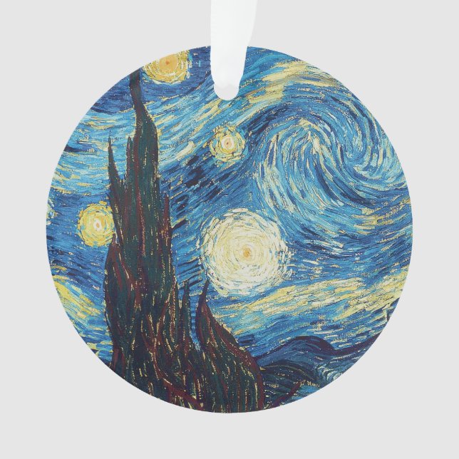 Adorno Van Gogh Starry Night Classic Impresionsionist Art (Anverso)