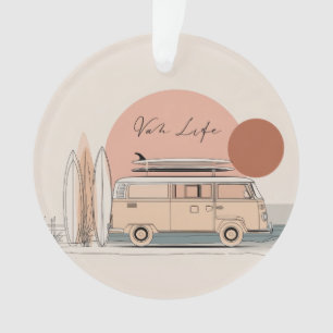 Adorno Van Life Surf Van – Estética Retro de Camper de Pl