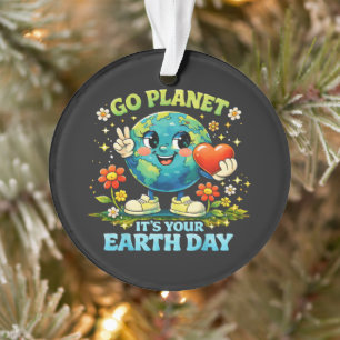 Adorno Ve a Planeta Es tu Día de la Tierra verde