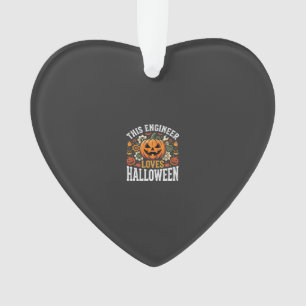 Adorno Vector de calabaza de ingeniero de Halloween