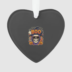 Adorno Vector de gafas de sol de cráneo de Halloween Boo