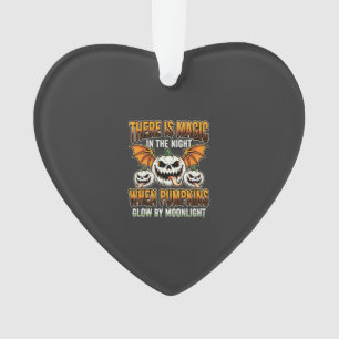 Adorno Vector de terror de luna llena de calabaza mágica