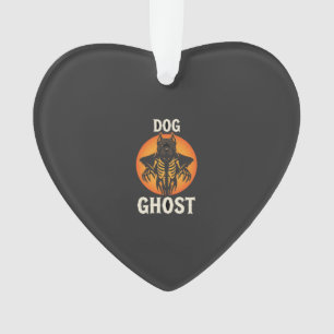 Adorno Vector Fantasma de Perro Terror de Halloween