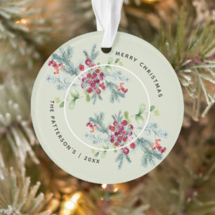 Adorno Vegetación de invierno acuarela 2 fotos