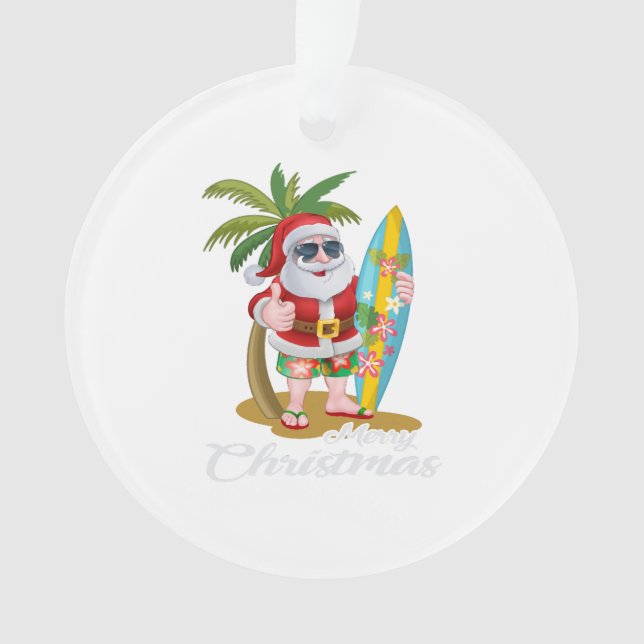 Adorno Verano de navidades de Santa Cruz de Hawái en juli (Anverso)