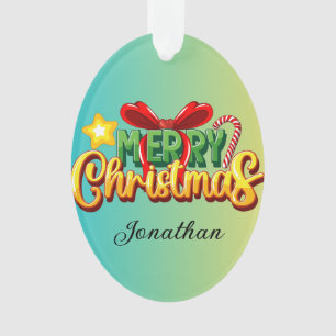 Adorno verde de fondo de degradado de color personalizado