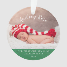 Adorno Verde| Nuestros primeros abuelos de Navidad| Foto