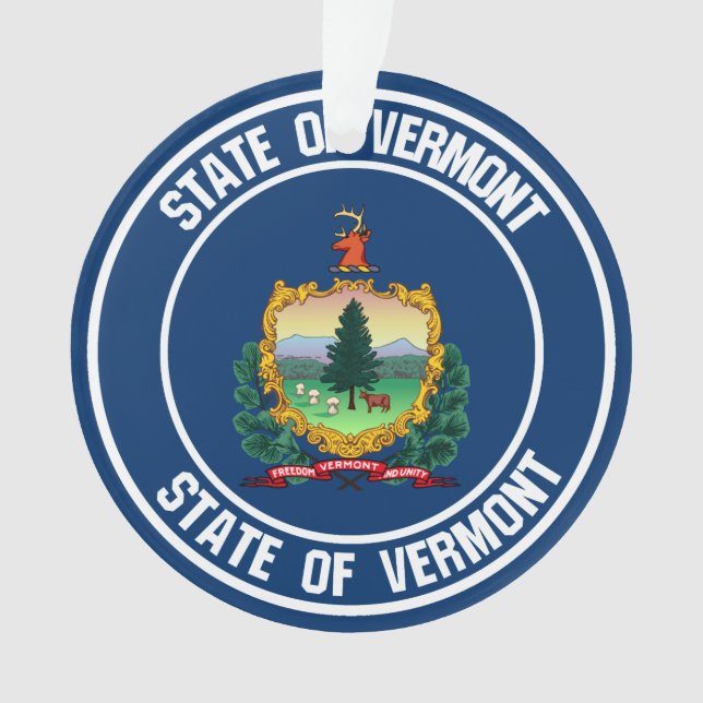 Adorno Vermont Round Emblem (Anverso)