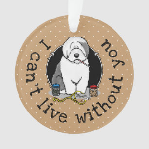 Adorno Veterinario Oveja Inglés Gray 1 Cute Vet