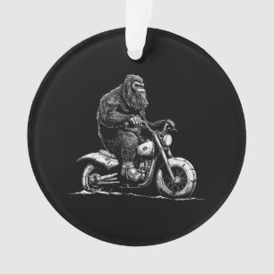 Adorno Viajando En Motocicleta Funny Sasquatch M