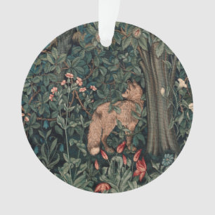 Adorno Vida silvestre William Morris Greenery Fox