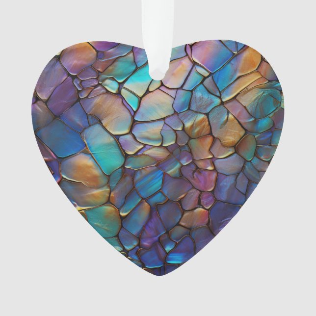 Adorno Vidrio manchado de gema opal de vidrio irlandés de (Anverso)