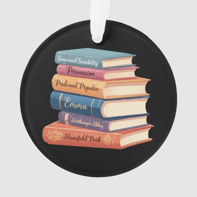 Adorno VII Novelas de Jane Austen (Anverso)