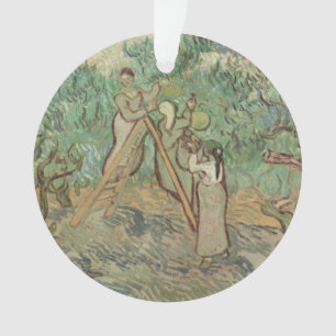 Adorno Vincent van Gogh el la huerta verde oliva