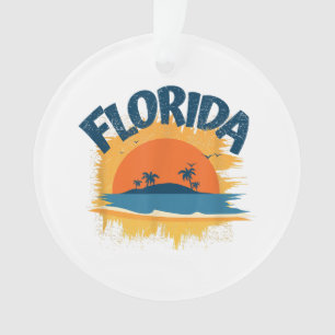 Adorno Vintage Florida Retro Tee Design Sunshine