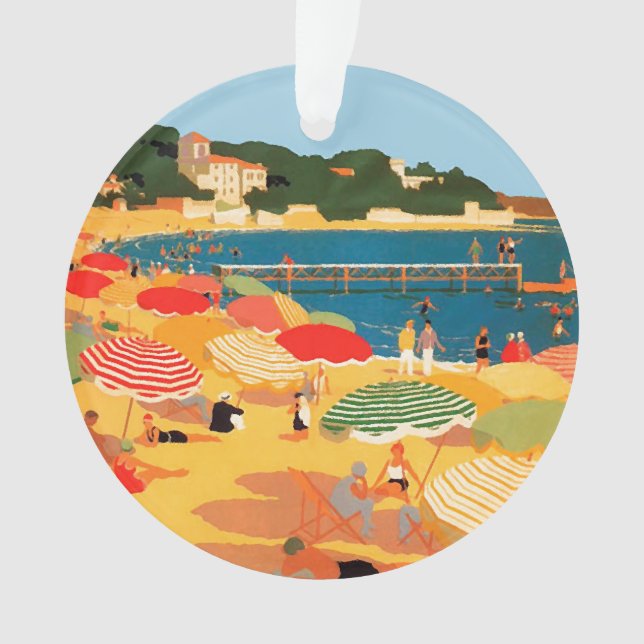 Adorno Vintage French Riviera Beach (Anverso)