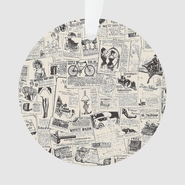 Adorno Vintage Newspaper  (Anverso)