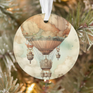 Adorno Vintage Steampunk Hot Air Balloon (5)