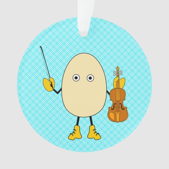Adorno Violinista de Egghead (Anverso)
