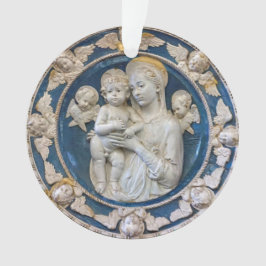 Adorno Virgen y el Niño con querubines de Della Robbia